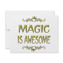 Magic is Awesome invitations by HobbiesLeisure Magic is Awesome invitations
