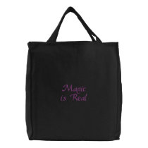 Magic is Real-embroidered bag