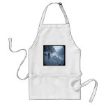 Magic Lantern Slide Alp Horn Vintage Cyan Aprons