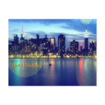 Magic Lights - Best Greetings Postcard by elena_indolfi Magic Lights - Best Greetings Postcard