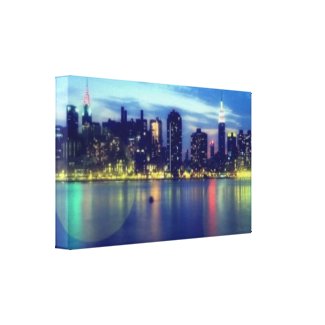 Magic Lights Canvas Print wrappedcanvas