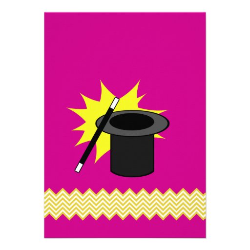 Magic Me Birthday Pink Personalized Invite