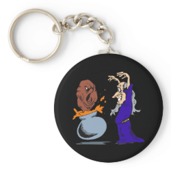 Magic Meatball Wizard Keychain