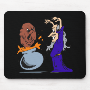 Magic Meatball Wizard Mouse Pad