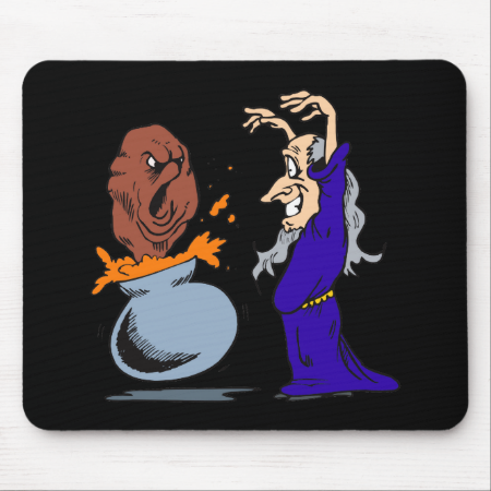 Magic Meatball Wizard Mouse Pad