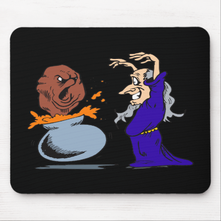 Magic Meatball Wizard Mousepads