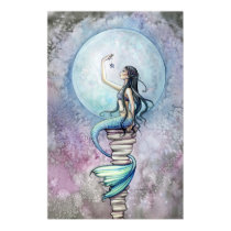 Magic Mermaid Watercolor Poster by Molly Harrison posters by robmolily Magic Mermaid Watercolor Poster by Molly Harrison posters