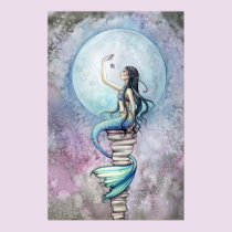 Magic Mermaid Watercolor Poster by Molly Harrison posters