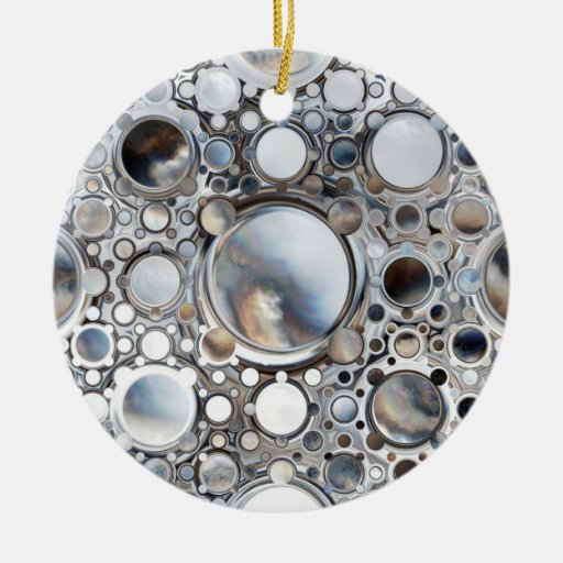 Magic Mirrors Double-Sided Ceramic Round Christmas Ornament | Zazzle