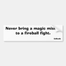 Magic Missile Bumper Sticker