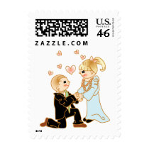 Magic Moment of Engagement Postage Stamp