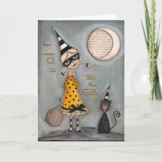 Magic Moon - Greeting Card card