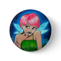 Magic Mushroom Faery buttons by faerysayles Magic Mushroom Faery buttons