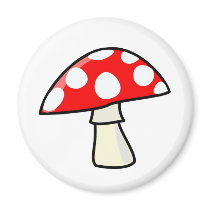 Magic Mushroom Refrigerator Magnet