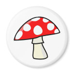 Magic Mushroom Refrigerator Magnet