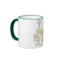 Magic Mushrooms Doodle Art mugs