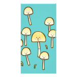 Magic Mushrooms Doodle Art Photo Card Template