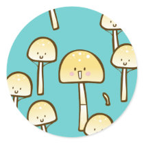 Magic Mushrooms Doodle Art Stickers