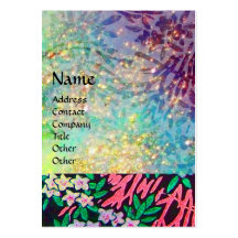 MAGIC MYRTLE / Sparkling Gold Reflections Business Card Templates