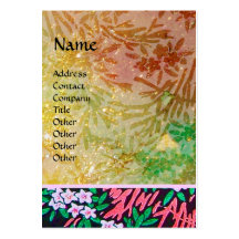 MAGIC MYRTLE / Sparkling Gold Reflections Business Card Template