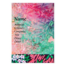 MAGIC MYRTLE / Sparkling Gold Reflections Business Card Template
