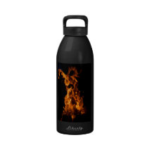 Magic of fire drinking bottles