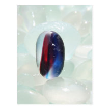 Magic of sea glass postcard