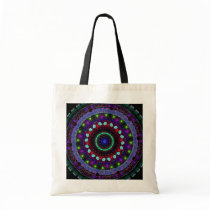 Magic Orbs Mandala tote bag bags