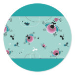 magic_pattern21 round stickers