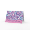 Magic Pink & Blue Congratulations cards