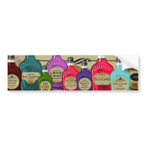Magic Potion Apothecary Halloween Tonic Bottles Bumper Sticker