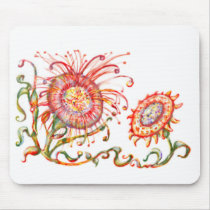 Magic precolumbian flowers mousepads