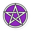 Magic Purple Pentagram stickers
