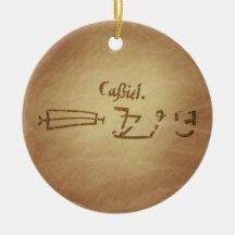 Magic Seal Angel Cassiel Protection Magic Charms Christmas Ornaments