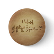 Magic Seal Angel Gabriel Protection Magic Charms Button