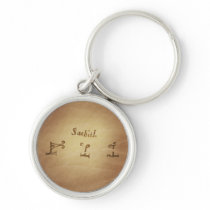 Magic Seal Angel Sachiel Protection Magic Charms Key Chain
