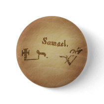 Magic Seal Angel Samael Protection Magic Charms Buttons