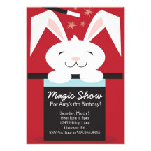 Magic Show Birthday Party Invitations