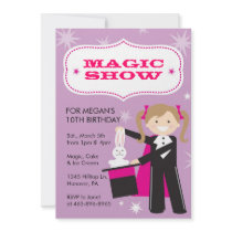 Magic Show Party Invitations