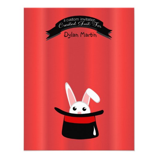 Magic Show Personalized Invitations