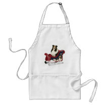 Magic Sleigh Sheltie aprons