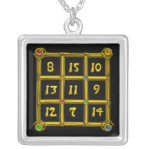 MAGIC SQUARE 33,  black Custom Jewelry