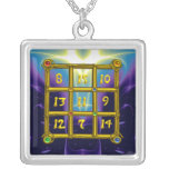 MAGIC SQUARE 33, blue purple Jewelry