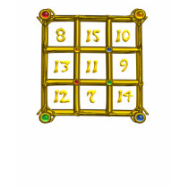 MAGIC SQUARE for all colors t-shirts by bulgan_lumini MAGIC SQUARE for all colors t-shirts