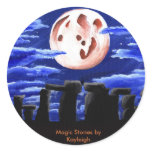 Magic Stones by Kayleigh Round Stickers