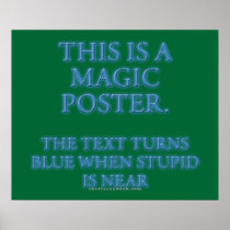 Magic Stupid Warning Posters