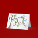 Magic Trees Baby BOY in a Pod Card