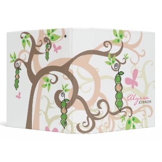Magic Trees Baby Peas in Pod Girl Custom Binder binder