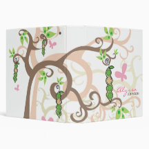 Magic Trees Baby Peas in Pod Girl Custom Binder