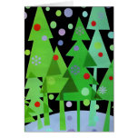 Magic Trees In black  - Customized Greeting Cards